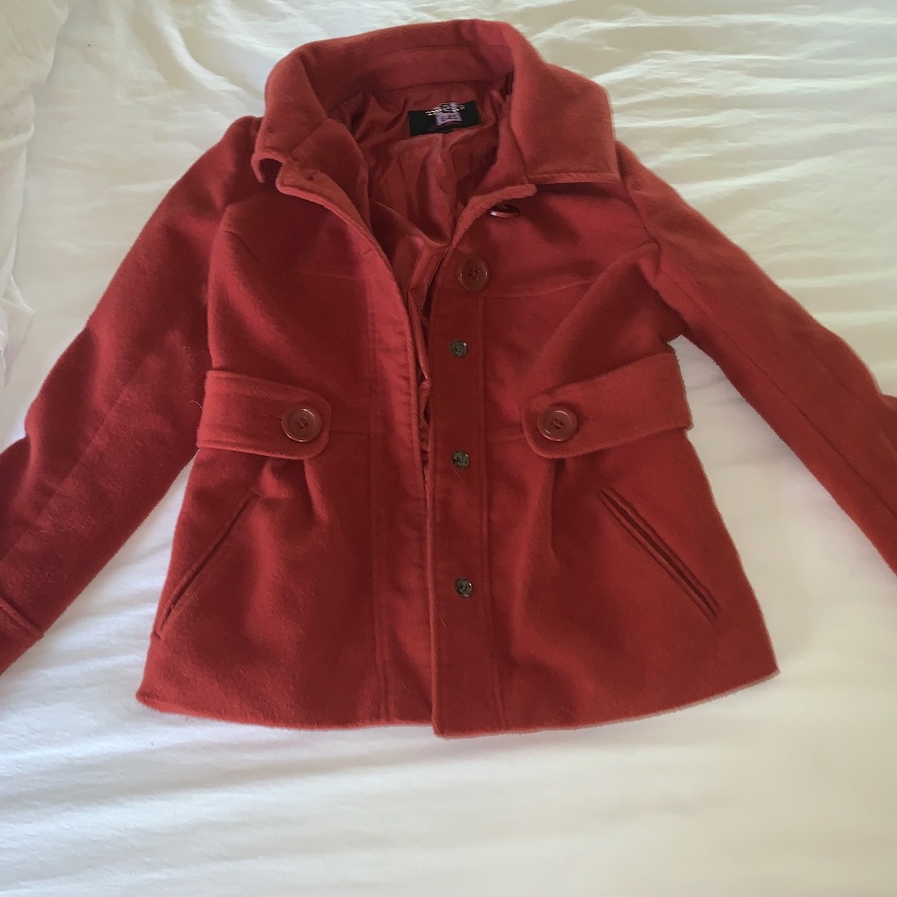 Rust/Orange Peacoat jacket